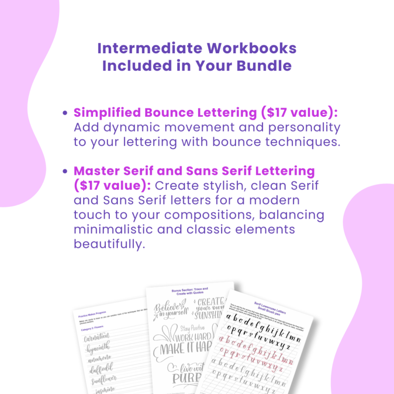 Brush Calligraphy Bundle: 10 Workbooks with Bonuses – Only $37! - Image 4