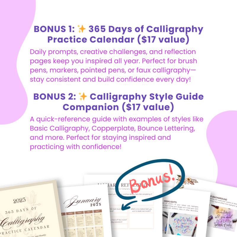 The Ultimate Calligraphy Bundle: All You Need for $37! - Image 7