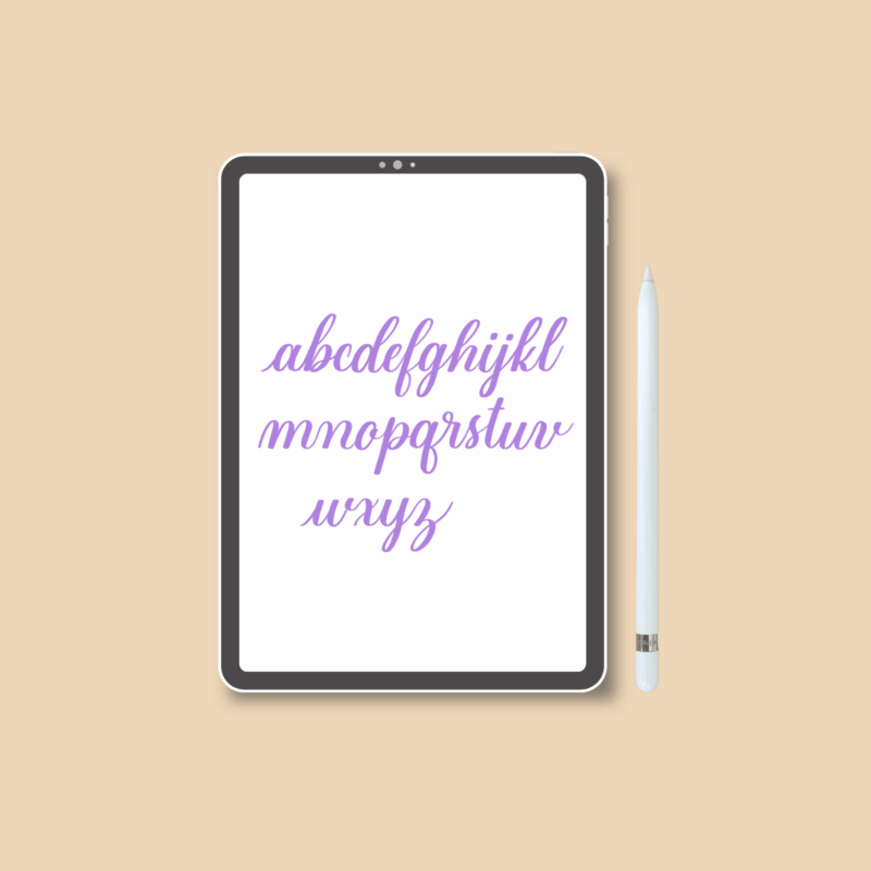 Alpha Script – Procreate Brush for Smooth Calligraphy - Image 2